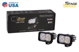 Diode Dynamics Stage Series 2" SAE/DOT White Pro Standard LED Pod (Pair)