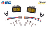 Diode Dynamics Stage Series 2" SAE Yellow Pro Standard LED Pod (Pair)