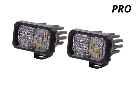 Diode Dynamics Stage Series 2" SAE/DOT White Pro Standard LED Pod (Pair)