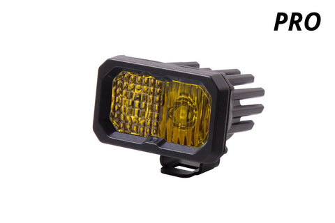 Diode Dynamics Stage Series 2" SAE Yellow Pro Standard LED Pod (One)