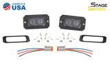 Diode Dynamics Stage Series 2" SAE White Pro Flush Mount LED Pod (Pair)