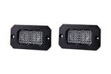Diode Dynamics Stage Series 2" SAE White Pro Flush Mount LED Pod (Pair)