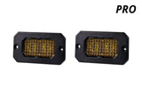 Diode Dynamics Stage Series 2" SAE Yellow Pro Flush Mount LED Pod (Pair)