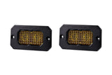 Diode Dynamics Stage Series 2" SAE Yellow Pro Flush Mount LED Pod (Pair)
