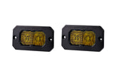 Diode Dynamics Stage Series 2" SAE Yellow Pro Flush Mount LED Pod (Pair)