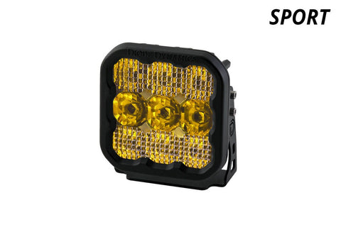 Diode Dynamics Stage Series 5" Yellow Sport LED Pod (one)