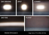 Diode Dynamics Stage Series 2" SAE/DOT White Pro Standard LED Pod (Pair)