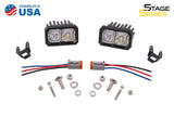 Diode Dynamics Stage Series 2" SAE/DOT White Sport Standard LED Pod (Pair)