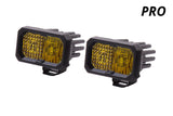 Diode Dynamics Stage Series 2" SAE Yellow Pro Standard LED Pod (Pair)