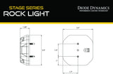 Diode Dynamics Stage Series Rock Light Surface Mount Kit (one)