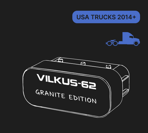 USA Trucks 2014+ VILKUS-62: Granite edition. DPF/SCR-off solution.