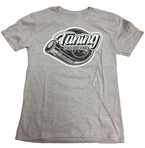 TUNING IS NOT A CRIME T-SHIRT GREY